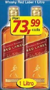 Supermercados Guanabara Whisky Red Label 1L oferta