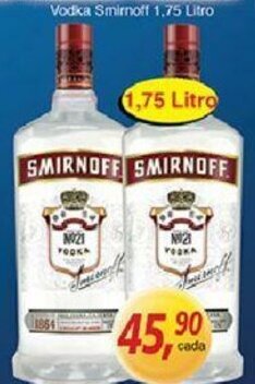 Supermercados Guanabara Vodka Smirnoff 1.75L oferta