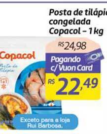 Posta De Tilápia Congelada Copacol 1kg