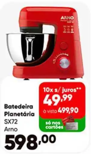 Zaffari Batedeira Planetária Sx72 Arno oferta