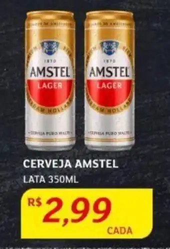 Assaí Atacadista CERVEJA AMSTEL LATA 350ML oferta