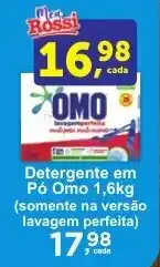 Rossi Supermercado Detergente em Pó Omo 1,6kg (somente na versão lavagem perfeita) oferta