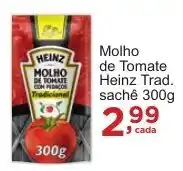 Rossi Supermercado Molho de Tomate Heinz Trad. sachê 300g oferta