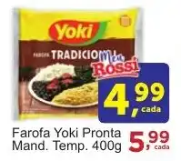 Rossi Supermercado Farofa Yoki Pronta Mand. Temp. 400g oferta
