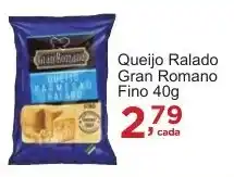 Rossi Supermercado Queijo Ralado Gran Romano Fino 40g oferta