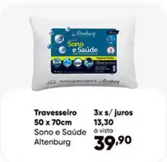 Travesseiro 50 X 70 Cm Sono E Saúde Altenburg