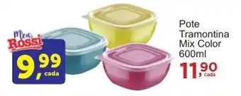 Rossi Supermercado Pote Tramontina Mix Color 600ml oferta