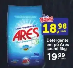 Rossi Supermercado Detergente em pó Ares sachê 5kg oferta
