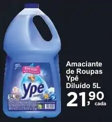 Rossi Supermercado Amaciante de Roupas Ypê Diluído 5L oferta