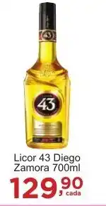 Rossi Supermercado Licor 43 Diego Zamora 700ml oferta