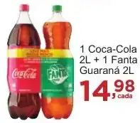 Rossi Supermercado 1 Coca-Cola 2L+1 Fanta Guarana 2L oferta