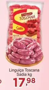 Rossi Supermercado Linguiça Toscana Sadia kg oferta