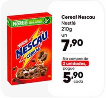 Zaffari Cereal Nescau Nestlé 210g oferta