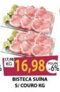 Santa Cruz Supermercados BISTECA SUÍNA S/COURO KG oferta