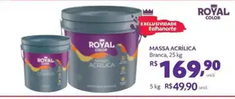 Telhanorte MASSA ACRÍLICA Branca, 25 kg oferta