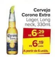 Carrefour Cerveja Corona Extra Lager, Long neck, 330ml oferta