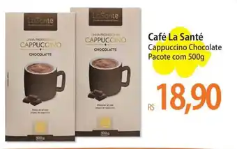 Atacadão Café La Santé Cappuccino Chocolate Pacote com 500g oferta