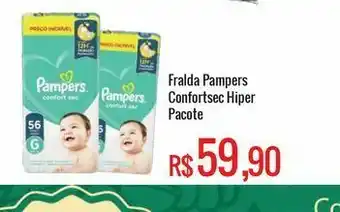 Mart Minas Fralda pampers confortsec hiper pacote oferta