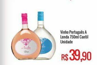 Mart Minas Vinho português a lenda 750ml cantil unidade oferta