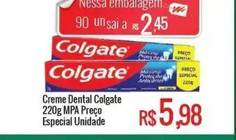 Mart Minas Creme dental colgate 220g mpa preço especial unidade oferta