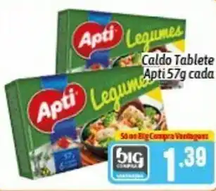 Supermercados Big Compra Caldo Tablete Apti 57g cada oferta