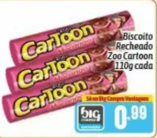 Biscoito Recheado Zoo Cartoon 110g cada