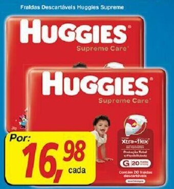 Supermercados Guanabara Fraldas Descartaveis Huggies Supreme oferta