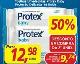 Supermercados Guanabara Toalhas Umedecidas Protex Baby Protecao Delicada 48 unids. oferta