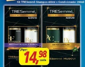 Supermercados Guanabara Kit TRESemme Shampoo 400ml + Condicionador 200ml oferta