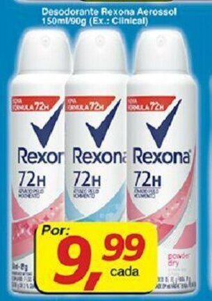 Supermercados Guanabara Desodorante Rexona Aerosol 150ml/90g oferta