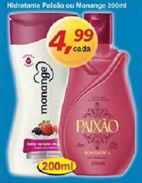 Supermercados Guanabara Hidratante Paixao ou Monange 200ml oferta
