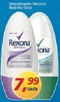 Supermercados Guanabara Desodorante Rexona Roll on 50ml oferta