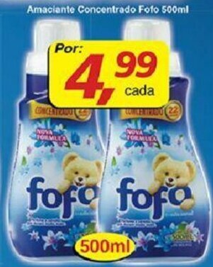 Supermercados Guanabara Amaciante Concentrado Fofo 500ml oferta