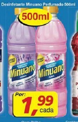 Supermercados Guanabara Desinfetante Minuano Perfumado 500ml oferta