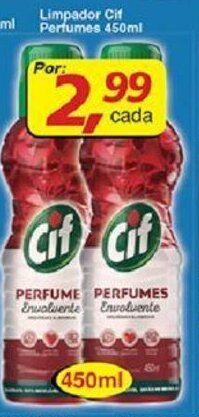 Supermercados Guanabara Limpador Cif Perfumes 450ml oferta