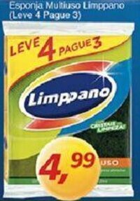 Supermercados Guanabara Esponja Multiuso Limppano (Leve 4 Pague 3) oferta