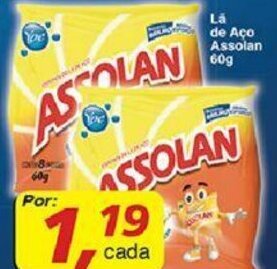 Supermercados Guanabara La de Aco Assolan 60g oferta