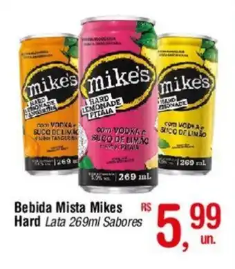 Bebida Mista Mikes Hard Lata 269ml Sabores