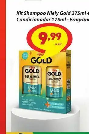 Kit shampoo niely gold 275ml + condicionador 175ml - fragrâncias