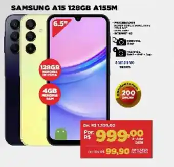 Móveis Simonetti SAMSUNG A15 128GB A155M oferta