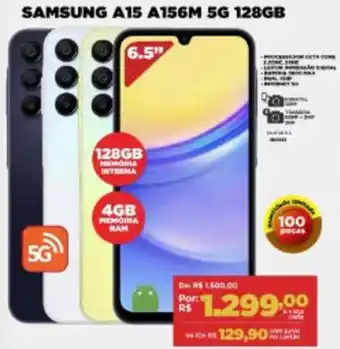 Móveis Simonetti SAMSUNG A15 A156M 5G 128GB oferta