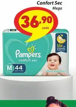 Fralda pampers confort sec