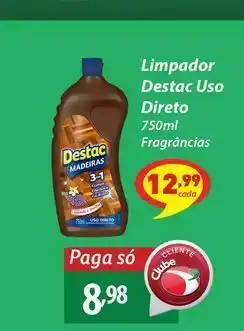 Limpador destac uso direto
