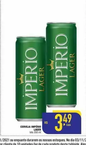 Mercantil Rodrigues Cerveja imperio lata 350 ml oferta