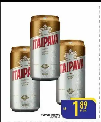 Mercantil Rodrigues Cerveja itaipava lata 269 ml oferta