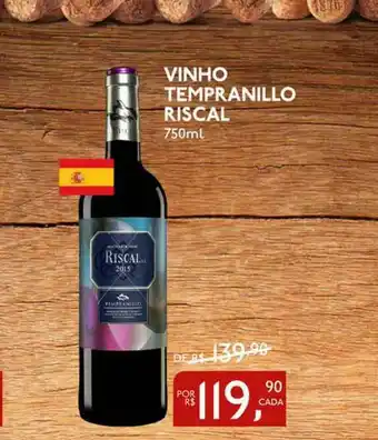 Vinho Tempranillo Riscal 750ml
