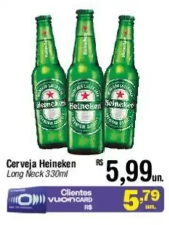 Fort Atacadista Cerveja Heineken Long Neck 330ml oferta