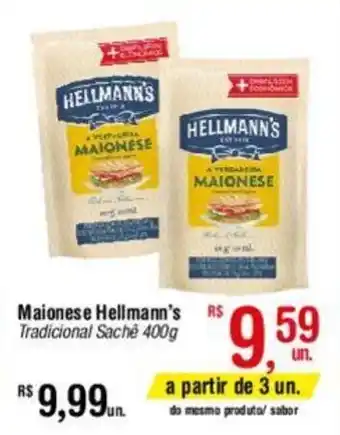 Fort Atacadista Maionese Hellmann's Tradicional Sache 400g oferta