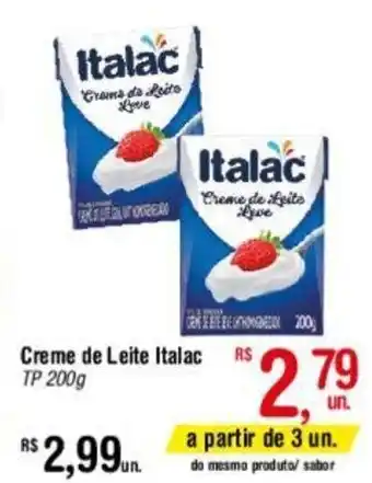 Fort Atacadista Creme de Leite Italac TP 200g oferta