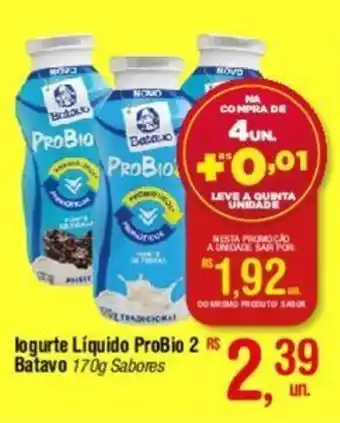 Fort Atacadista logurte Líquido ProBio 2 Batavo 170g Sabores oferta